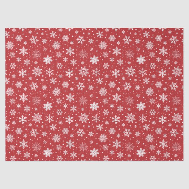 Weihnachts-Schneedecke Seidenpapier (Vorderseite)