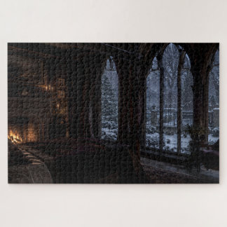Weihnachts-Schneefall-Schlafzimmer-Puzzle