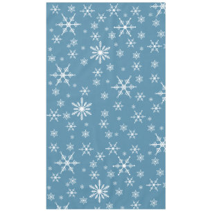 Weihnachts-Schneeflocke auf blau Tischdecke