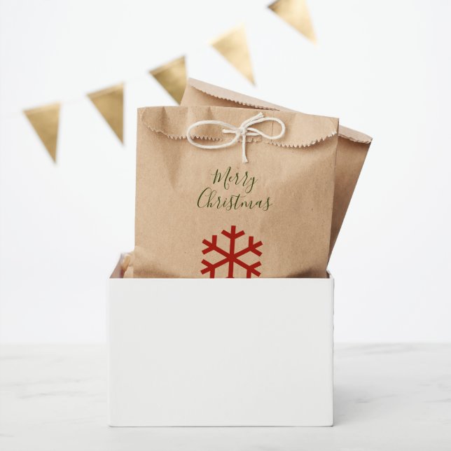 Weihnachts-Schneeflocke Kraft Geschenktütchen (Party)