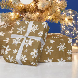 Weihnachts-Schneeflocke-Musterpapier Geschenkpapier