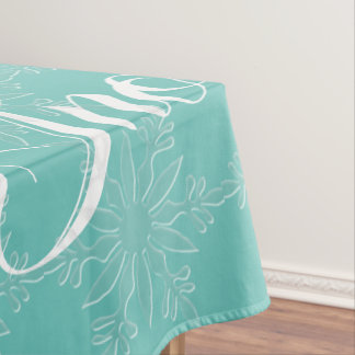 Weihnachts-Schneeflocke Schnee Frische Tablette Tischdecke