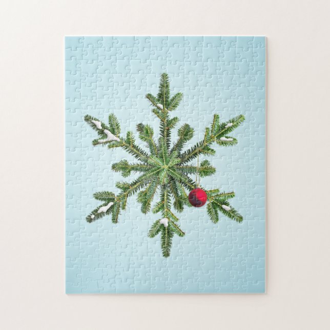Weihnachts-Schneeflocke - Stilvolle Winterferien (Vertikal)