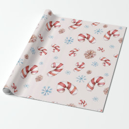Weihnachts-Schneeflocken Elegantes Geschenk Geschenkpapier