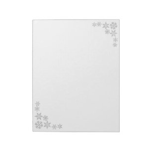 Weihnachts-Schneeflocken Notizblock