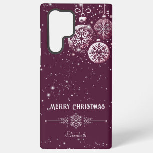 Weihnachts-Schneeflocken-Ornamente Samsung Galaxy Hülle