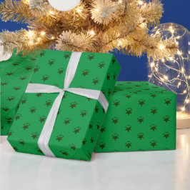 Weihnachts-Schneeflocken Schneesterne-Mustergesche Geschenkpapier