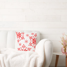 Weihnachts-Schneeflocken-Stil Kissen. Kissen