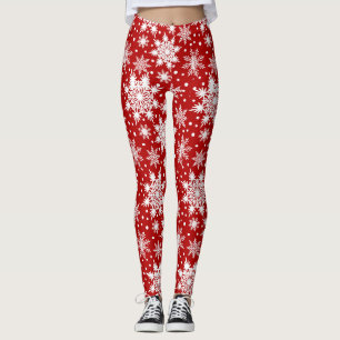 Weihnachts-Schneeflockenmuster Leggings