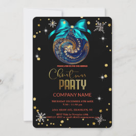 Weihnachts-Schneeflottdiamantenfirma Einladung