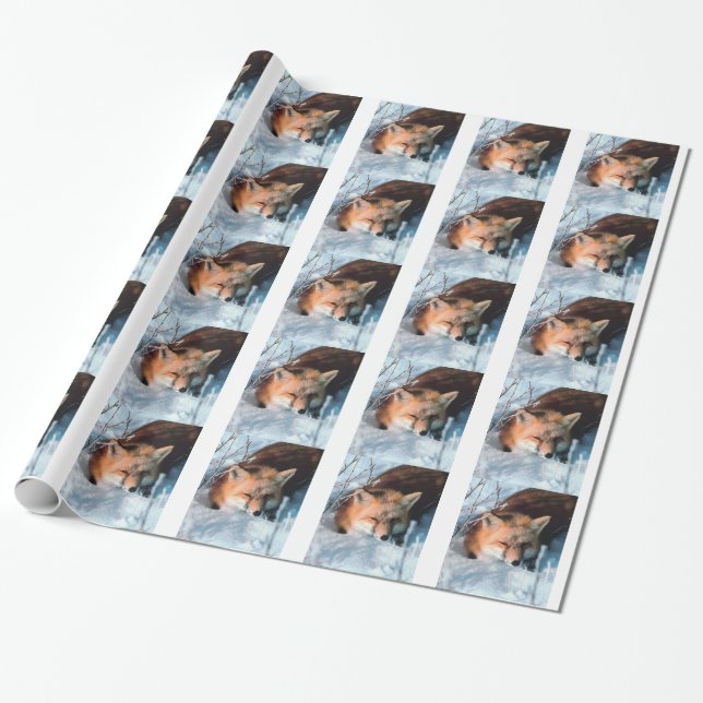 Weihnachts-Schneefraut Weihnachten Weihnachten Wei Geschenkpapier (Ungerollt)