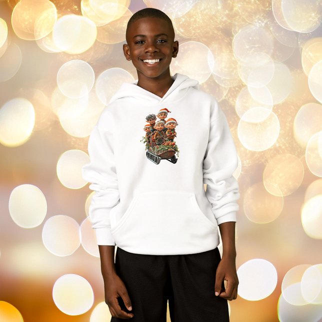 Weihnachts-Schneefussball-Hoodie Hoodie (Von Creator hochgeladen)