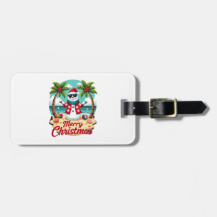 Weihnachts-Schneemann Gepäckanhänger
