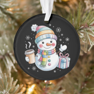 Weihnachts Schneemann Geschenk Urlaub Winter Xmas Ornament