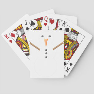 Weihnachts-Schneemann Spielkarten