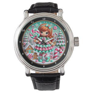 Weihnachts Schneemann Urlaub  Armbanduhr