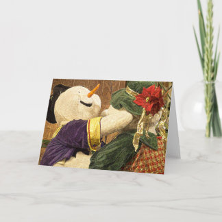 Weihnachts-Schneetänzer Feiertagskarte