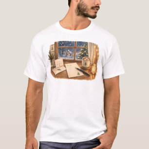 Weihnachts-Schreibtisch für gemütliche Schreibware T-Shirt