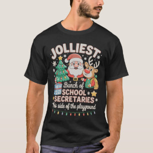 Weihnachts-Schulsekretärin Xmas Ferienzeit T-Shirt