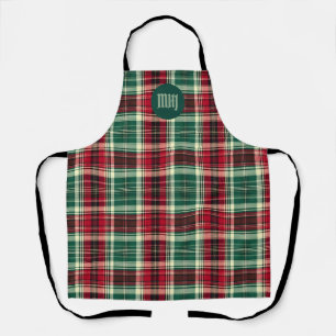 Weihnachts-Schürze - Benutzerdefiniertes Monogramm Schürze