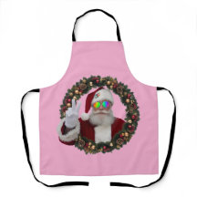 Weihnachts-Schürze Friedens-Santa