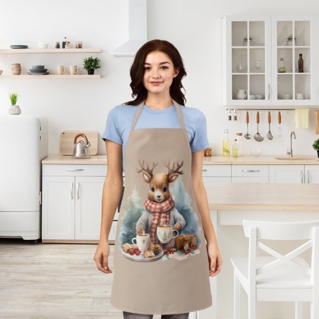 Weihnachts Schürze Hirsche Darstellung rustikal (Von Creator hochgeladen)