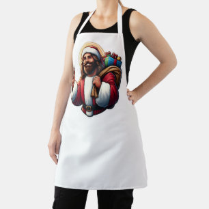 Weihnachts-Schürze! Jesus Claus liefert Schürze