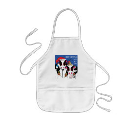 Weihnachts-Schürze "Moo Year" Kinderschürze