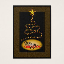 Weihnachts Schwarz und Gold Weihnachtsbaum Geschen