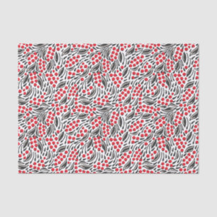 Weihnachts Schwarz-weiß Winter Holries Seidenpapier