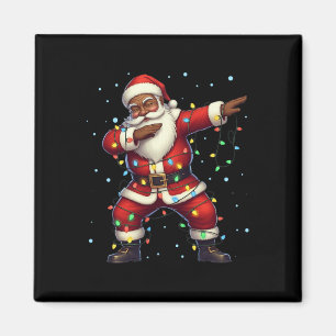 Weihnachts Schwarzer Amerikaner Dabbing Santa Cla Magnet