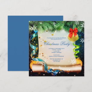 Weihnachts-Scroll Weihnachten Einladung