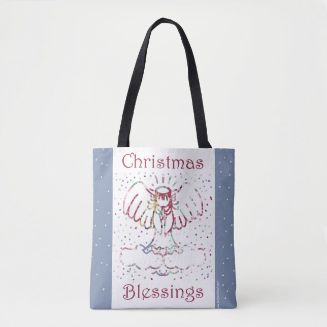 Weihnachts-Segnungen Angel-Tasche Tasche (Vorderseite)