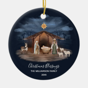Weihnachts-Segnungen Christlich Keramik Ornament