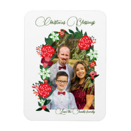 Weihnachts-Segnungen floral Magnet
