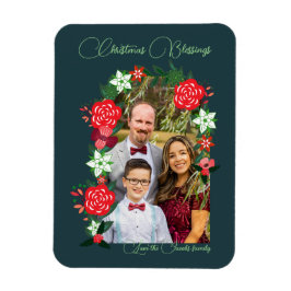 Weihnachts-Segnungen floral Magnet
