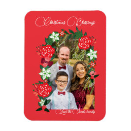 Weihnachts-Segnungen floral Magnet