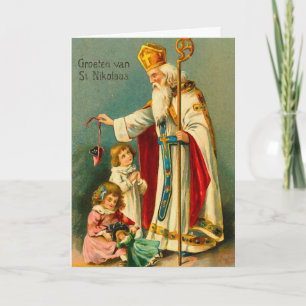 Weihnachts-Segnungen-St. Nikolaas Feiertagskarte
