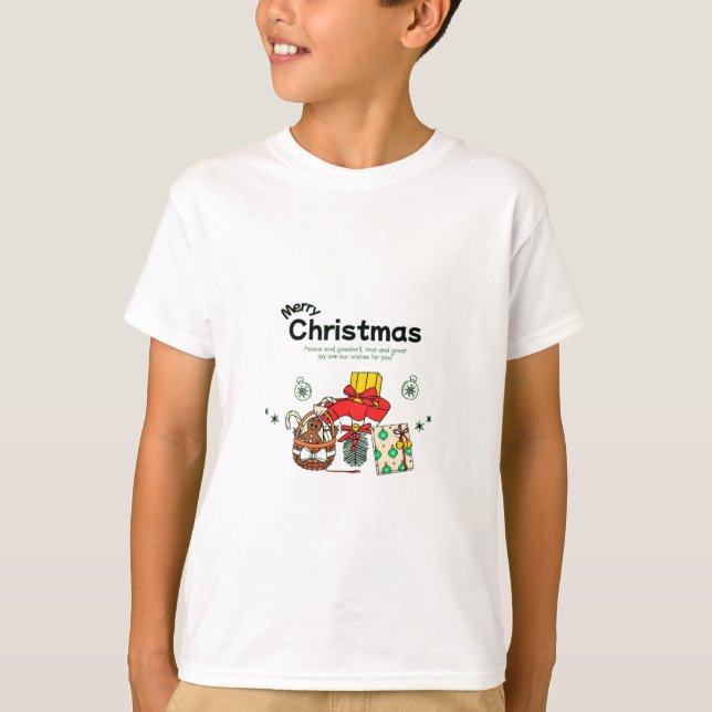 Weihnachts-Segnungen und guter Wille T-Shirt (Vorderseite)