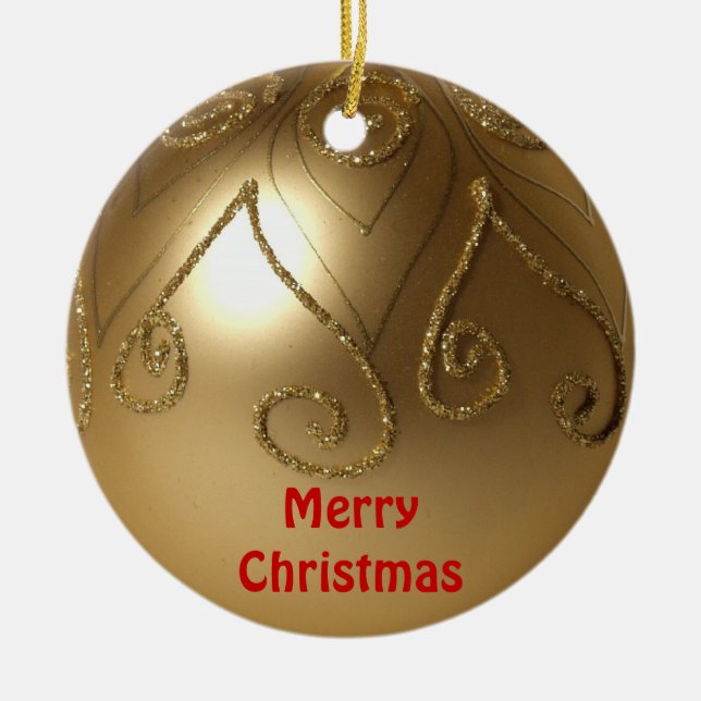 Weihnachts-Segnungen Weihnachten Weihnachtsfeier Keramikornament (Vorne)