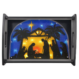 Weihnachts-Serviertablett/Krippe Tablett