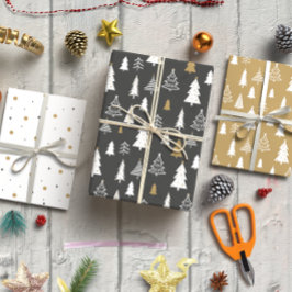 Weihnachts-Set von 3 Jahren Geschenkpapier Set