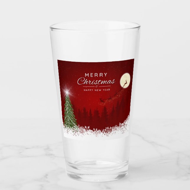 Weihnachts-Shaker-Glas Glas (Vorderseite)