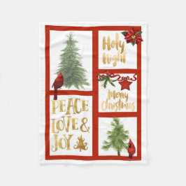 Weihnachts-Sherpa-Blanket Fleecedecke