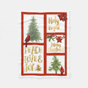Weihnachts-Sherpa-Blanket Fleecedecke
