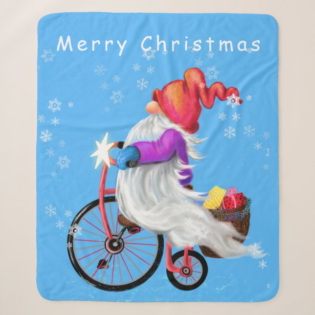 Weihnachts-Sherpa Blanket-Genom mit dem Bike und G Sherpadecke (Vorderseite)