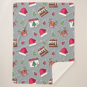 Weihnachts-Sherpa-Blanket Sherpadecke