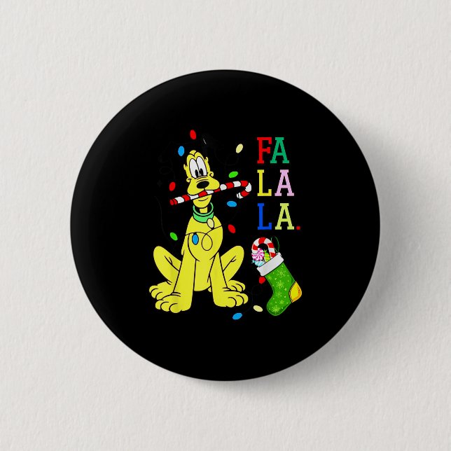 Weihnachts-Shirt Cute La Fa Fa Swea  Button (Vorderseite)
