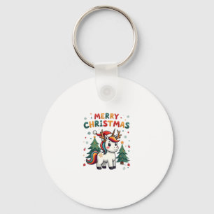 Weihnachts-Shirt Einhorn Mädchen Weihnachts-Outfit Schlüsselanhänger
