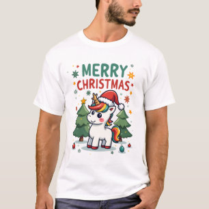 Weihnachts-Shirt Einhorn Mädchen Weihnachts-Outfit T-Shirt